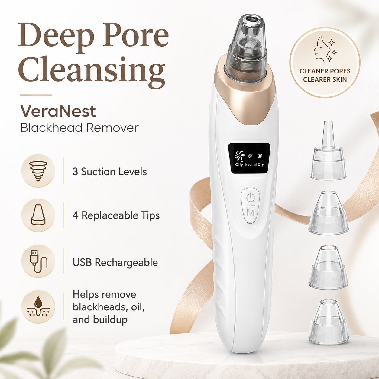 VeraNest - Blackhead Remover Vacuum Pore Cleaner
